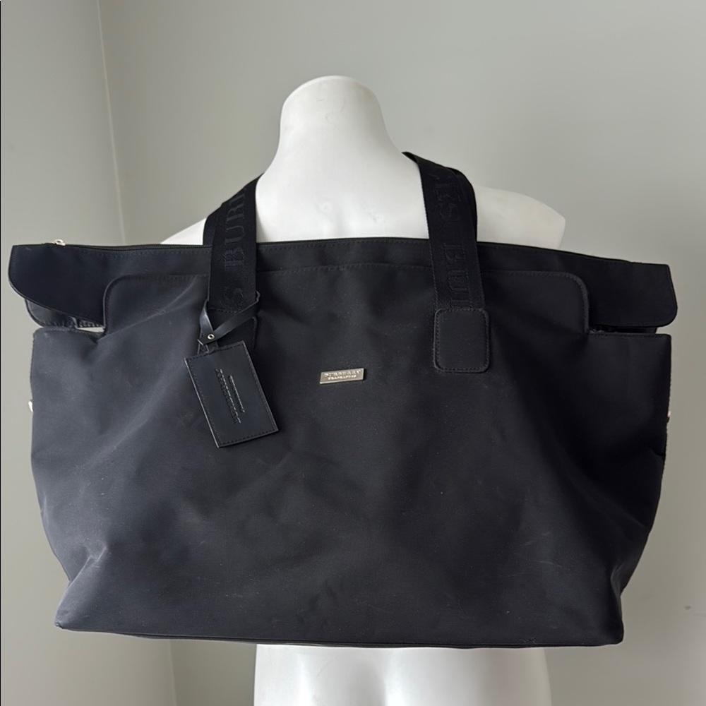 Black Burberry Cosmetic Tote